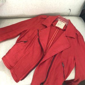 Free People Moto Linen Jacket